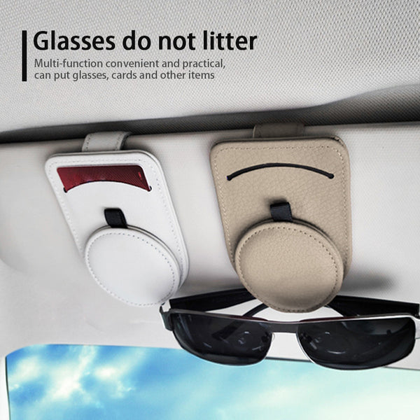 Car Glasses Holder  Sun Visor Clip  Eyeglasses Holder  Sunglasses Case  Auto Interior Accessories
